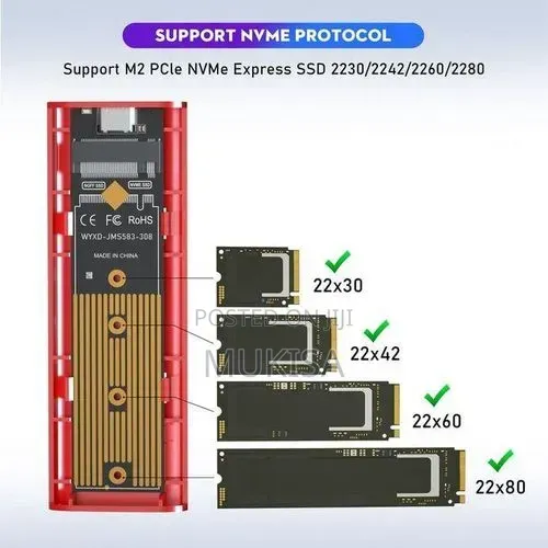 915 Generation M2 SSD Case M2 to USB 31 Gen 2 10Gbps NVMe SSD
