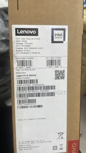 New Laptop Lenovo Legion Pro 7 32GB Intel Core Ultra 9 SSD 1T