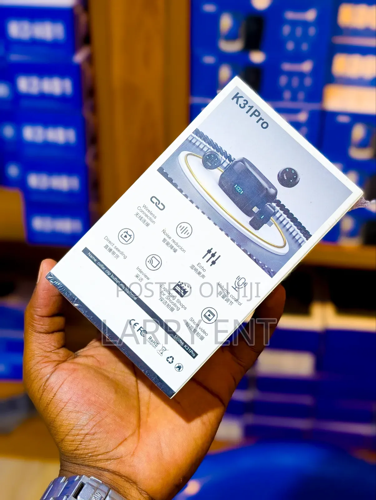Pro Wireless Mic USB-C Lightning for Live Broadcast