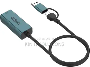 OTN-UE106 USB-A/USB-C to Ethernet Adapter.