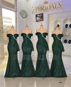 Bridesmaids Dresses Green for Hire