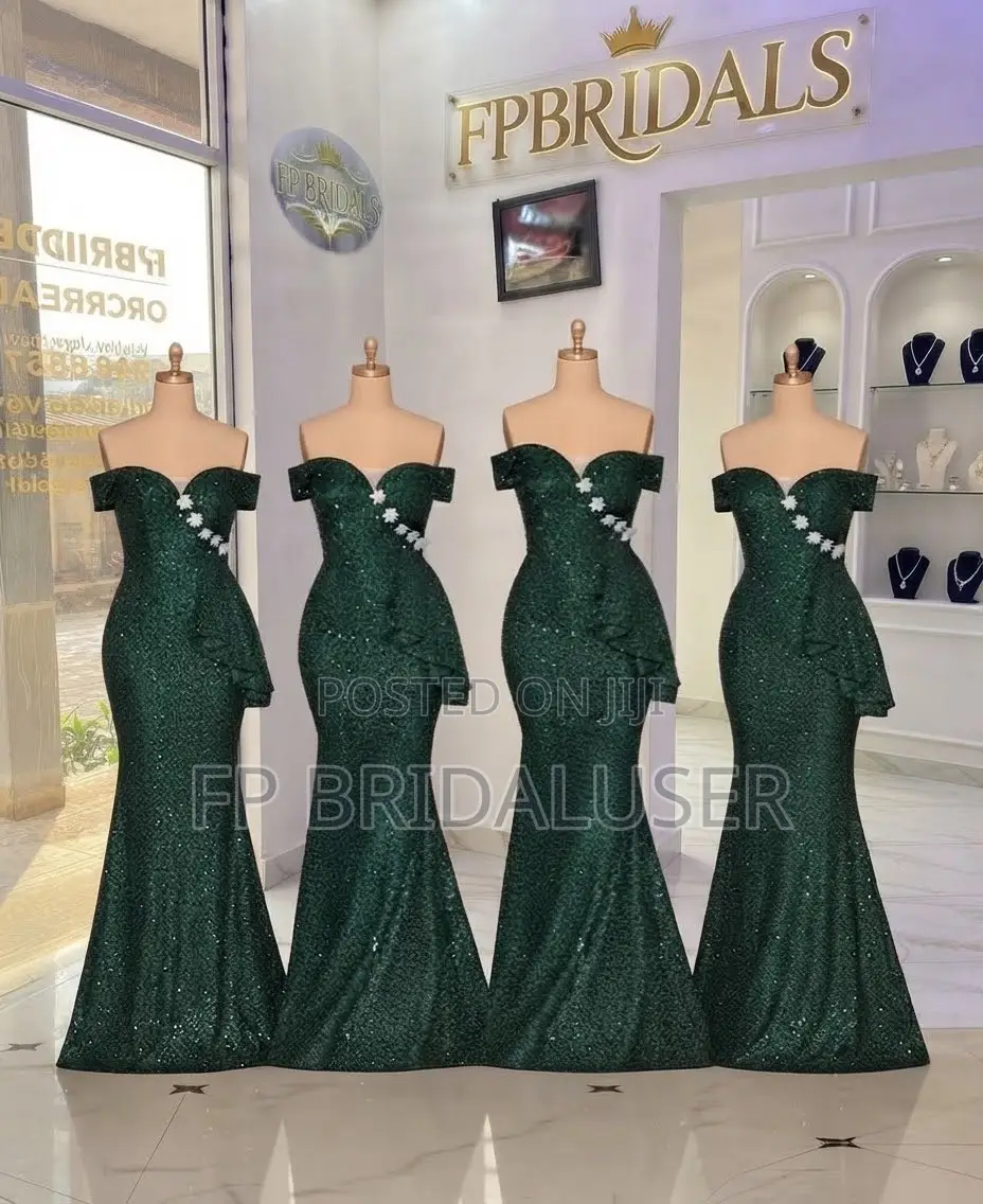 Bridesmaids Dresses Green for Hire