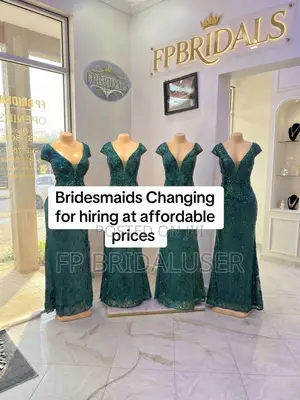 Bridesmaids Dresses Green for Hire