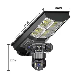 Street Solar Lights With a Triple Lence Advanced Solar Cameras