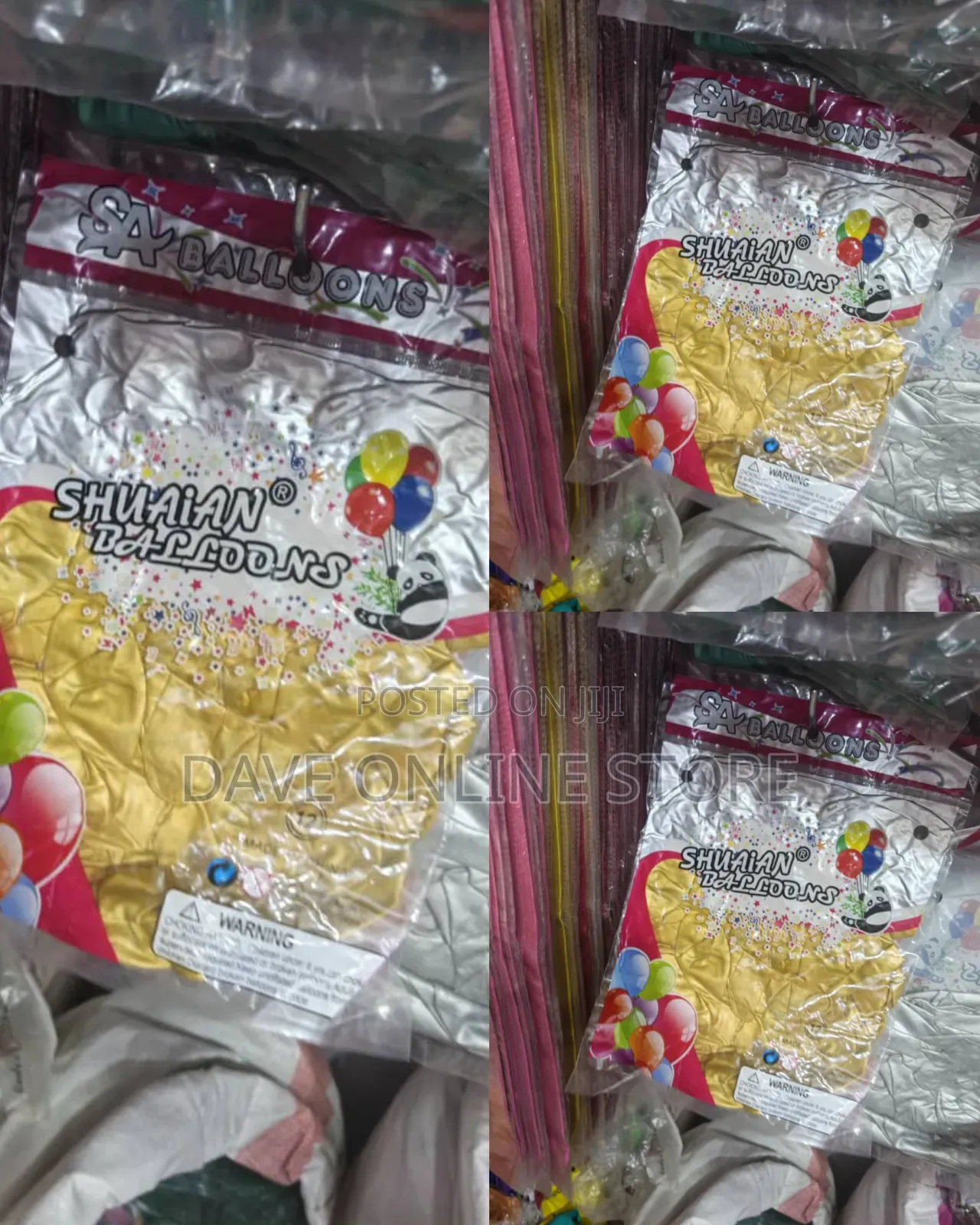Golden Chrome Metallic Latex Party Balloons