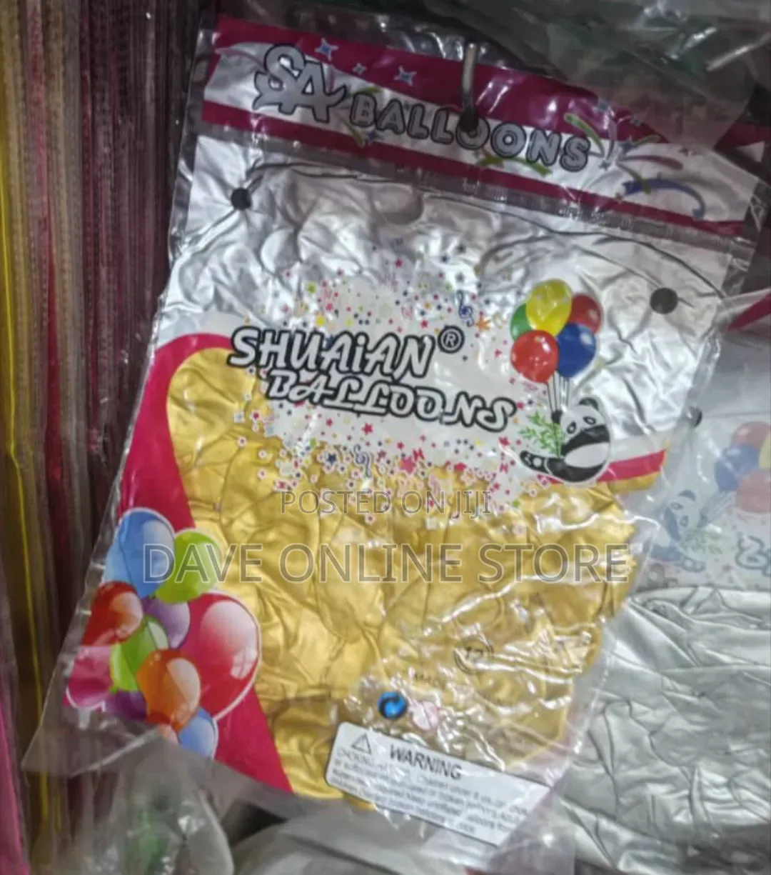Golden Chrome Metallic Latex Party Balloons