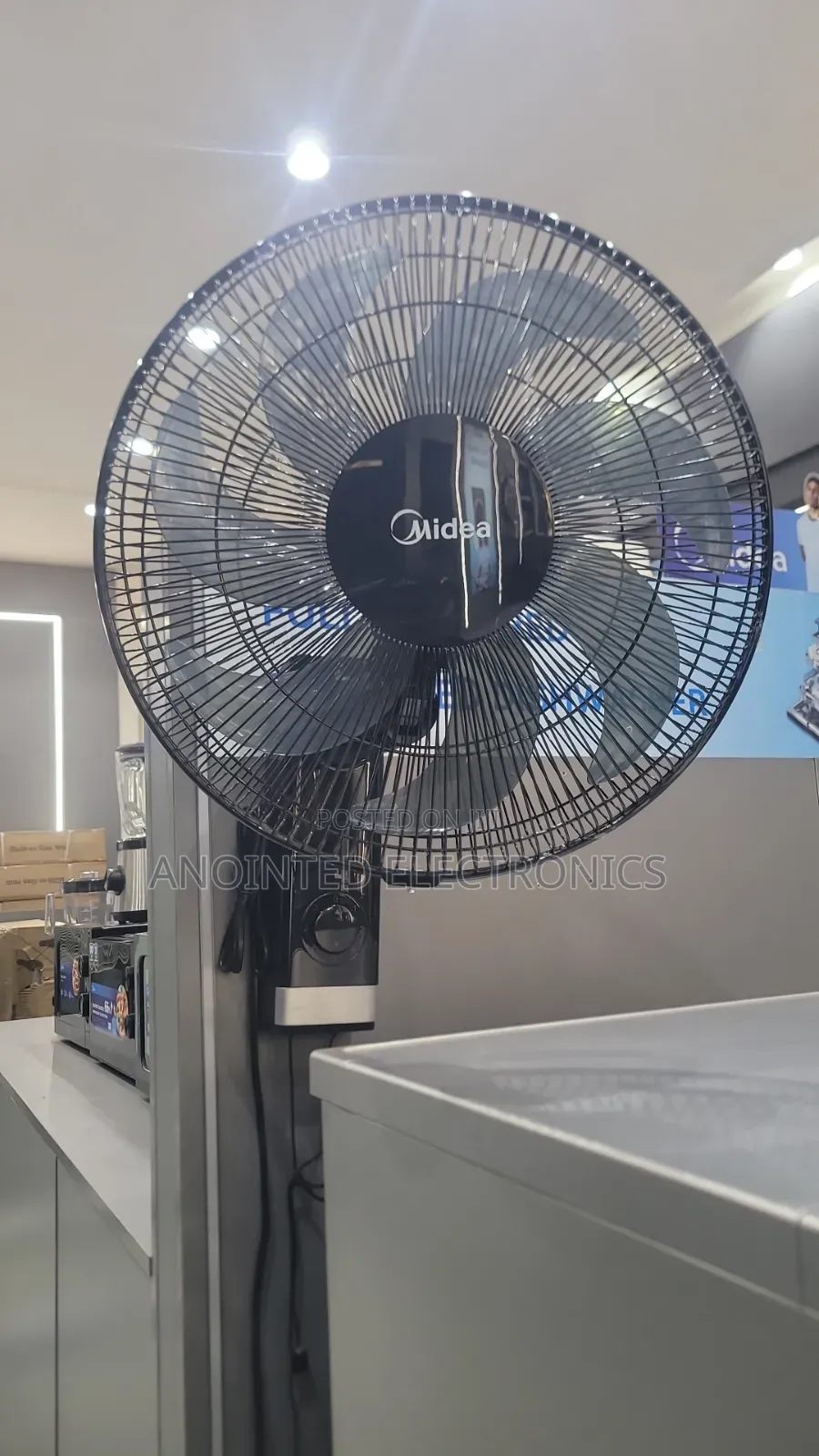 Wall Fans Black Midea Brand