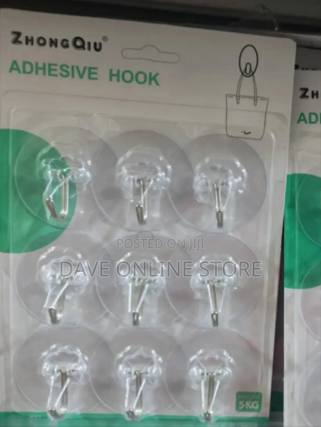 Nine Zhongqiu Transparent Adhesive Hooks