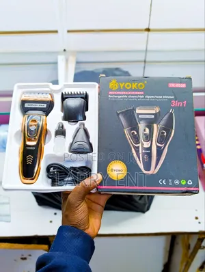 Yoko 3 in 1 Rechargeable Hair Clipper Shaver Nose Trimmer