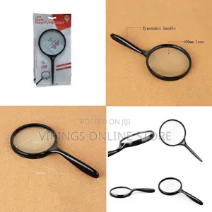Lupa Magnifying Glass 100mm Crank Magnifier 3-10x Glass Lens Jewelry
