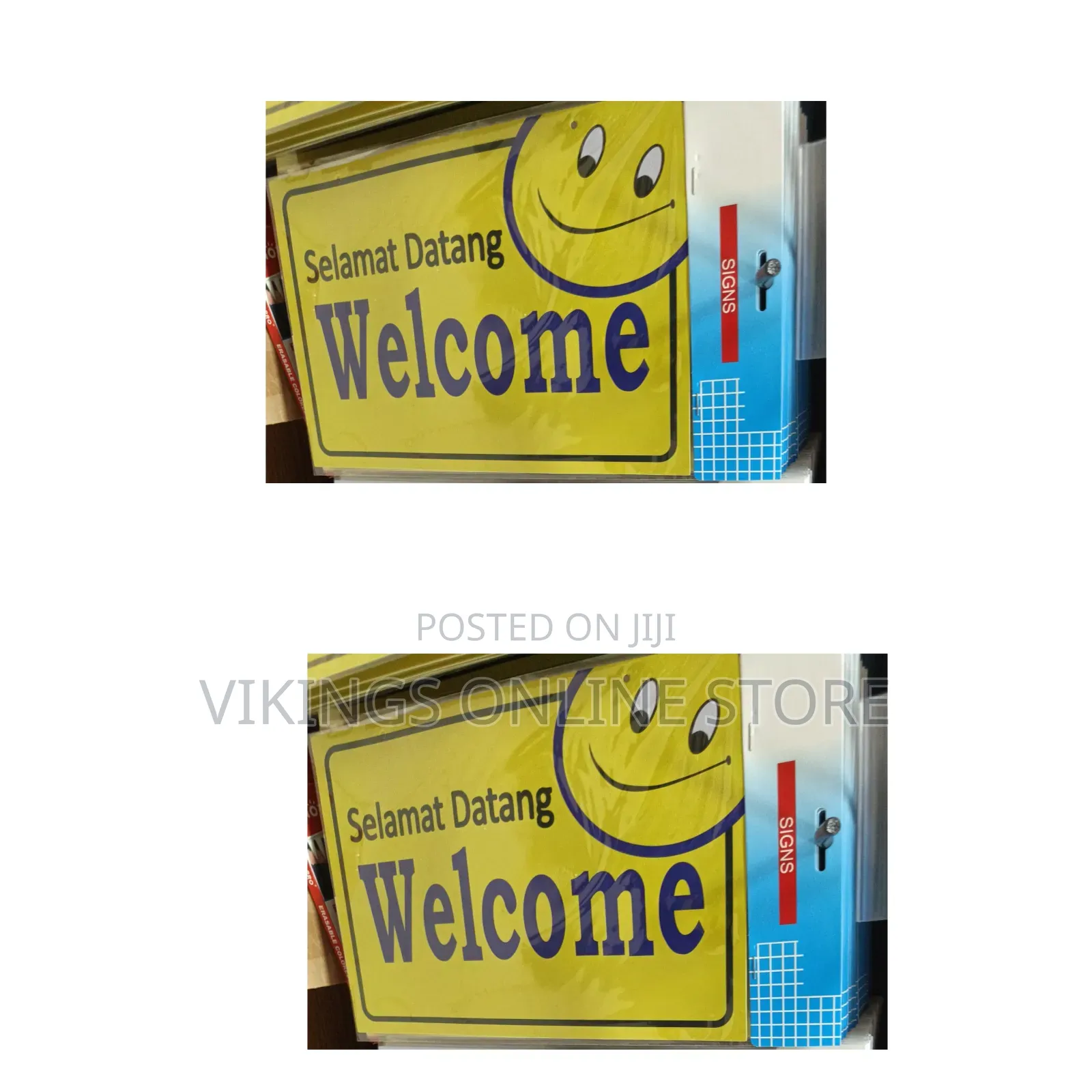 5 Pieces A4 Size Welcome Signage Sticker for Office Safety Products