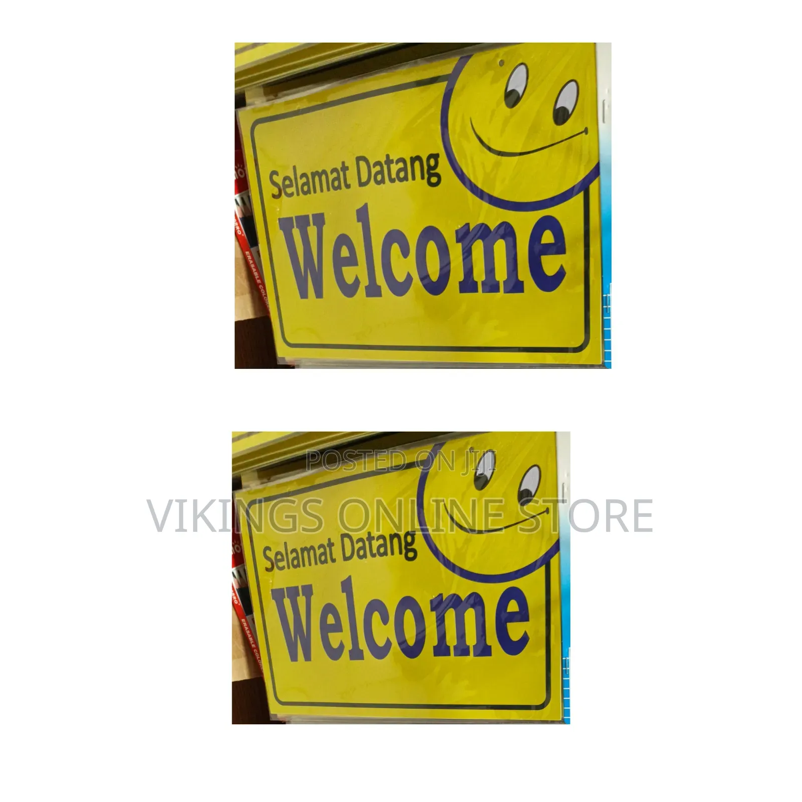 A4 Size Welcome Signage Sticker for Office Safety Products Home