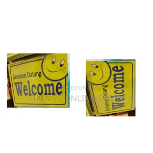 A4 Size Welcome Signage Sticker for Office Safety Products Home