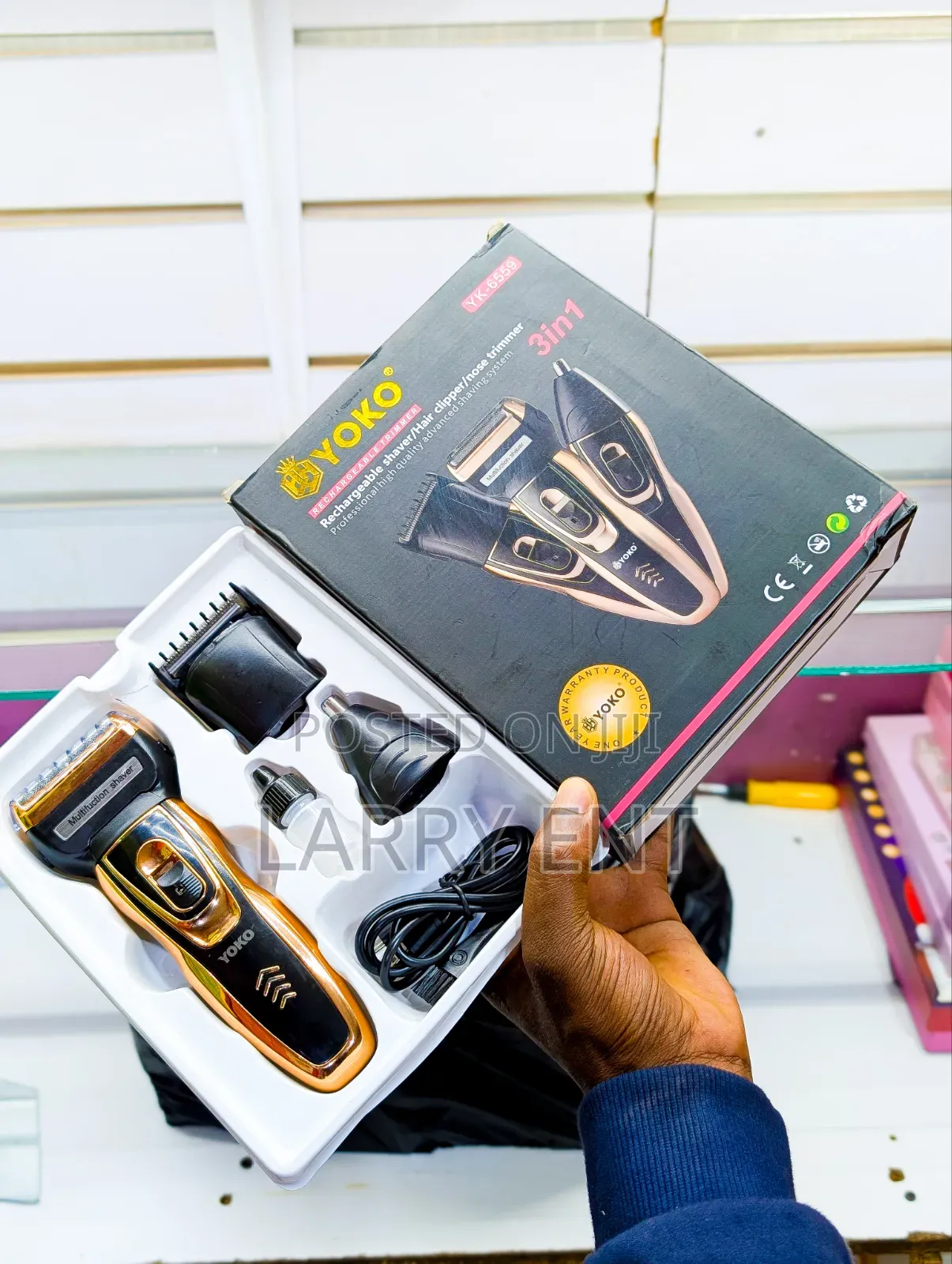 Yoko 3 in 1 Electric Grooming Kit Clipper Shaver Trimmer