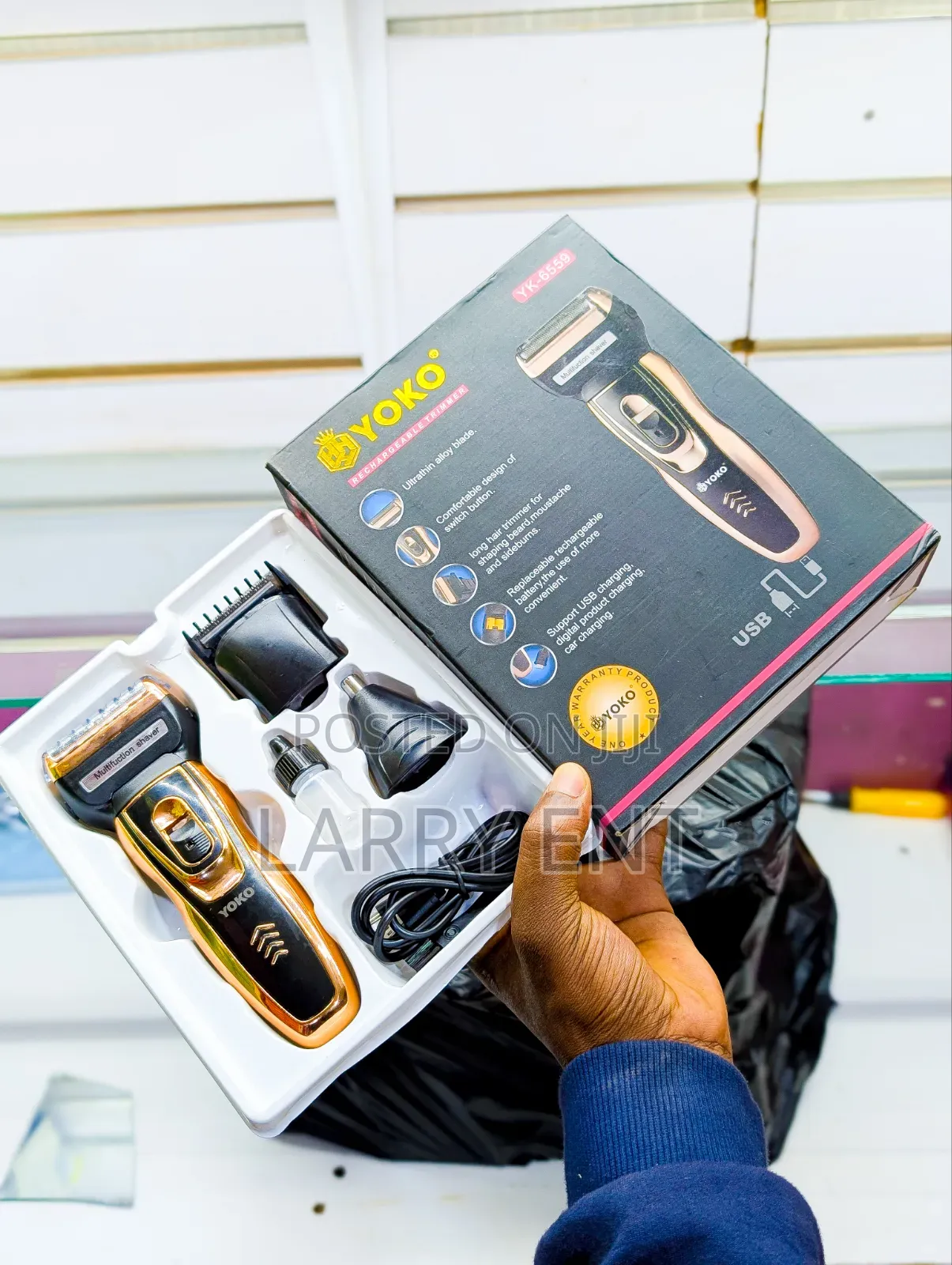 Yoko 3 in 1 Electric Grooming Kit Clipper Shaver Trimmer