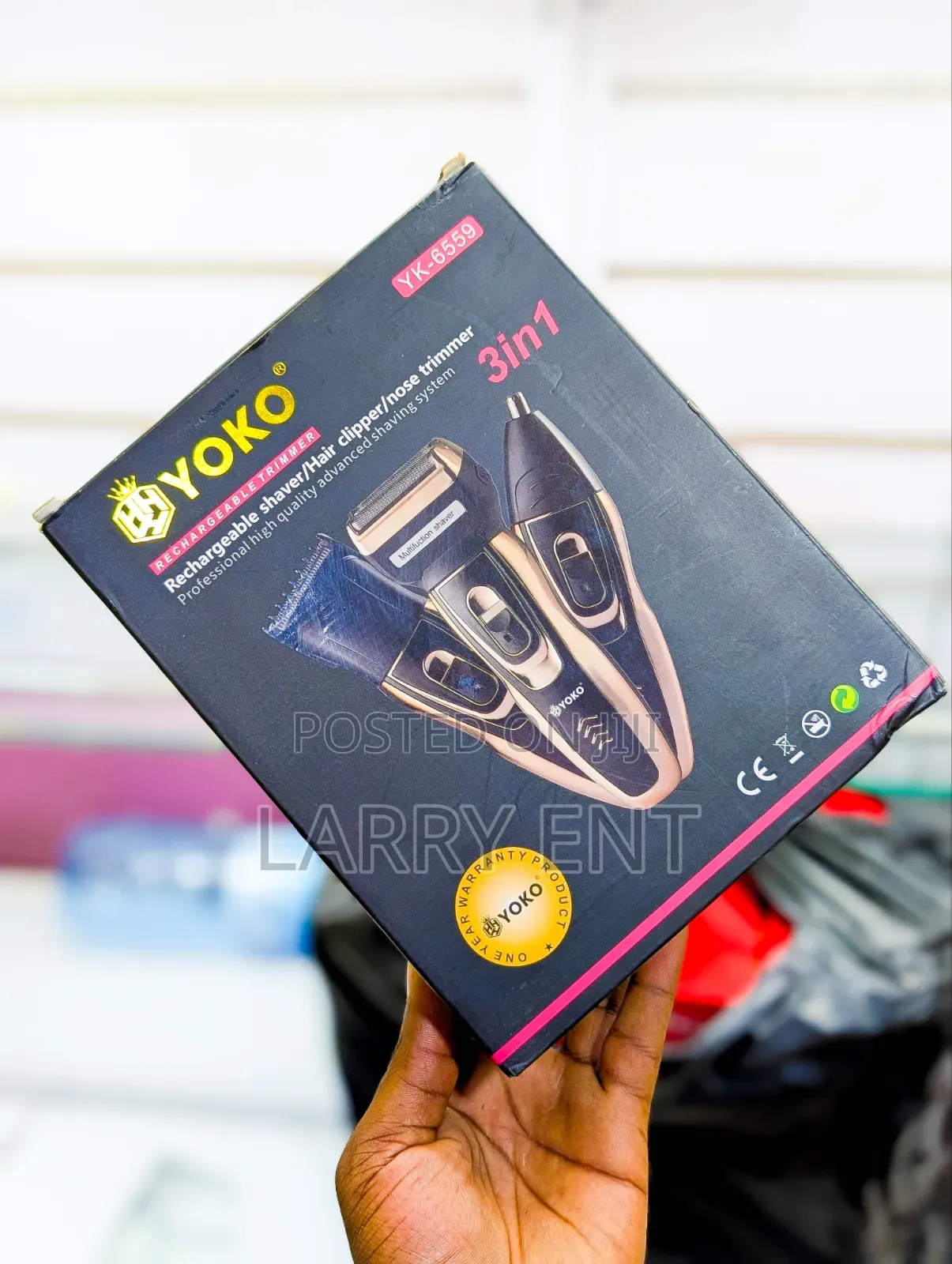 Yoko 3 in 1 Electric Grooming Kit Clipper Shaver Trimmer