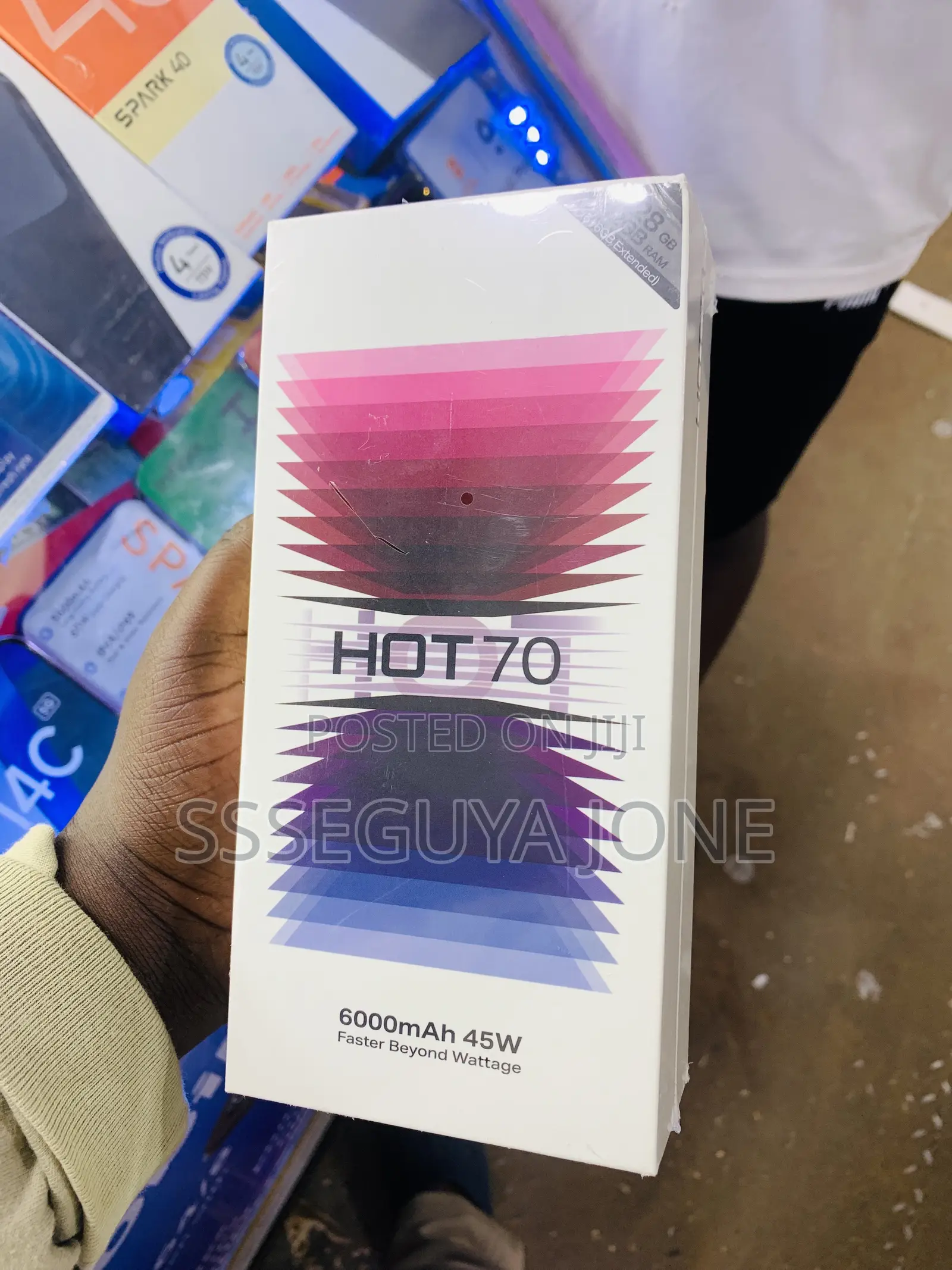 New Infinix Hot 70 128 GB Blue
