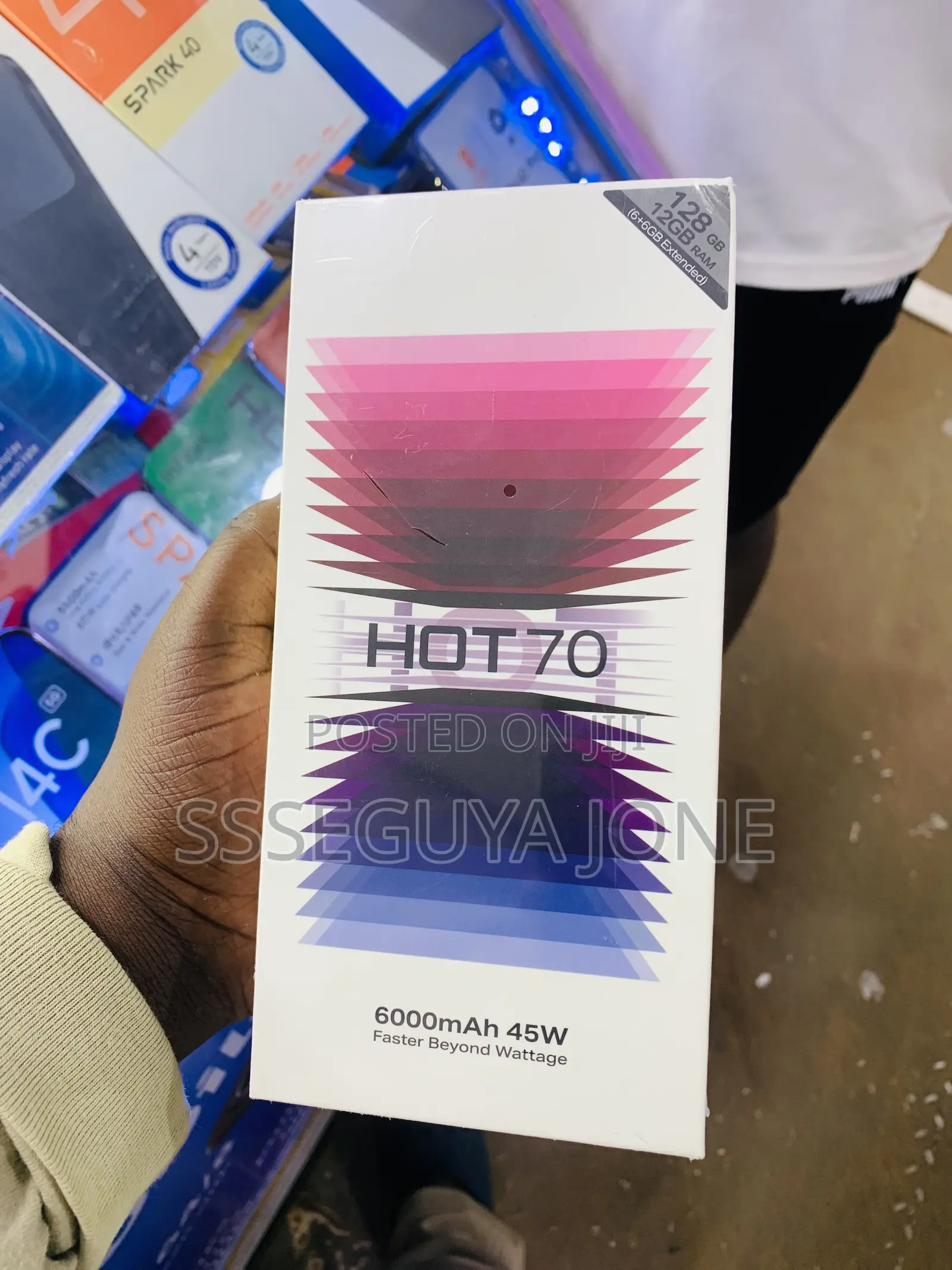 New Infinix Hot 70 128 GB Blue