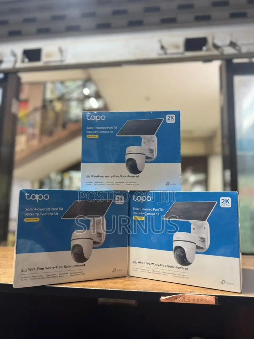 Solar-Powered Pan/Tilt Security Camera Kit