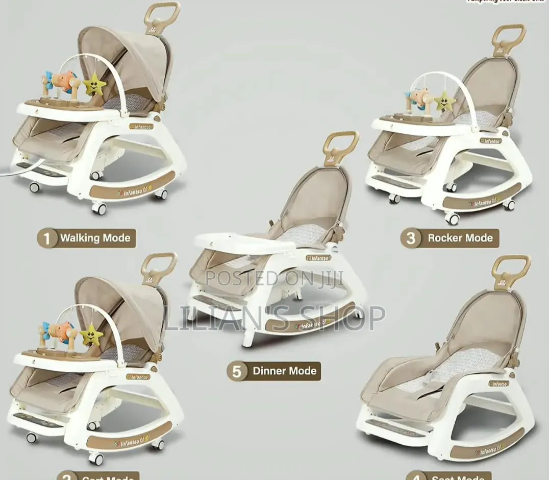 5-in-1 Multi-Functional Baby Chair and Musical Walker