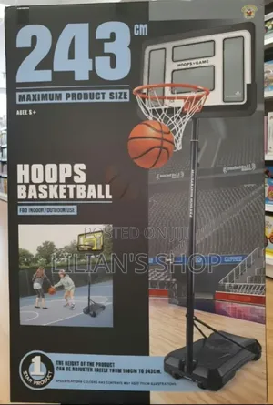 Freestanding Children's Basketball Hoop 243cm