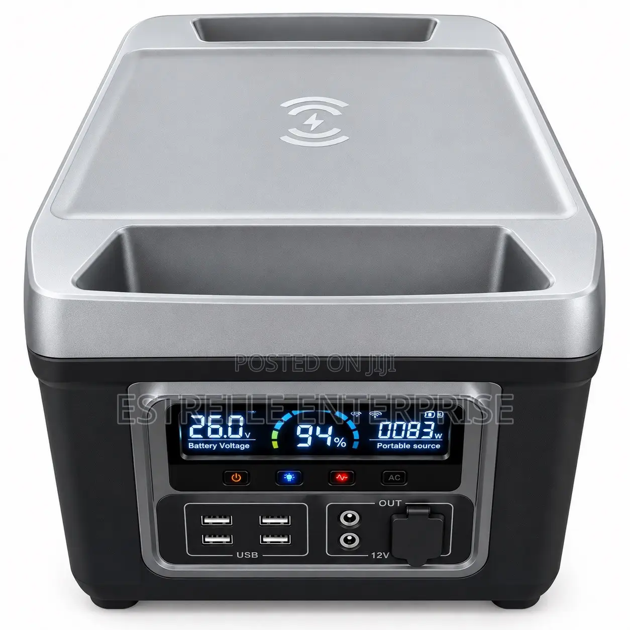 1500W Portable Power Station 25.6V LiFePO4 Solar Generator