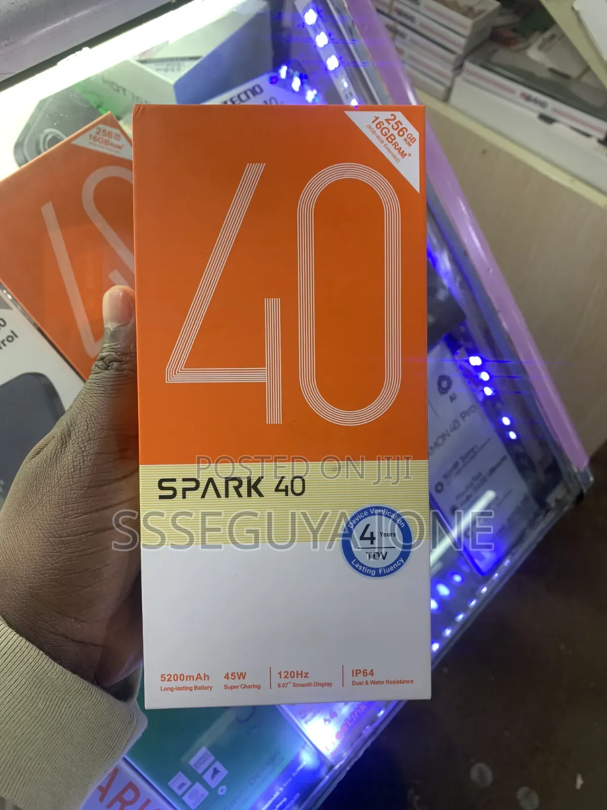 New Tecno Spark 40 256 GB Black