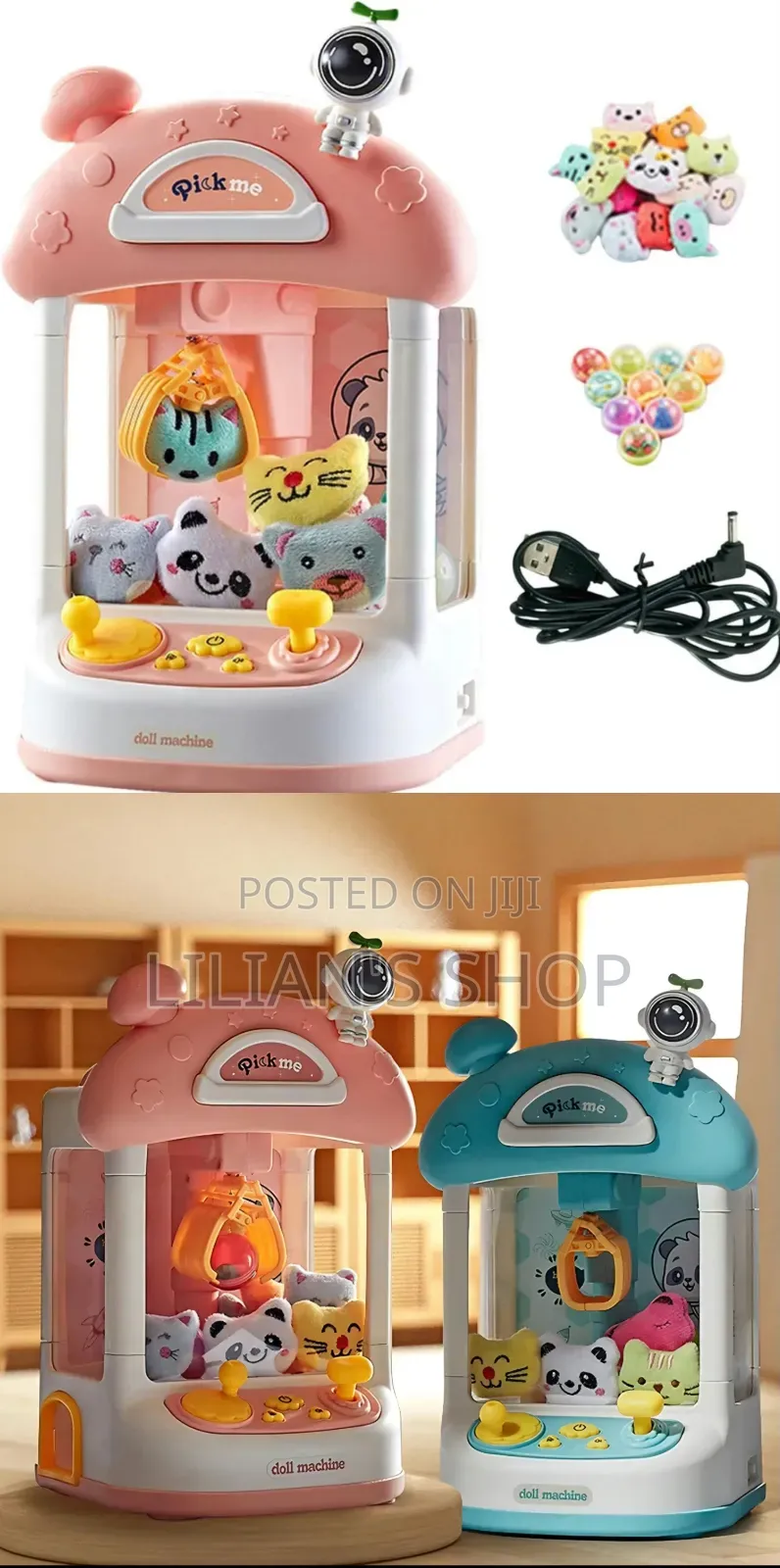 Mini Arcade Doll Claw Machine