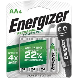 Original Energizer AA Rechargeable Power Plus 2 Pair Pack