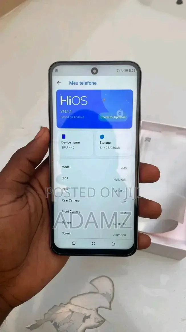New Tecno Spark 40 256 GB Blue