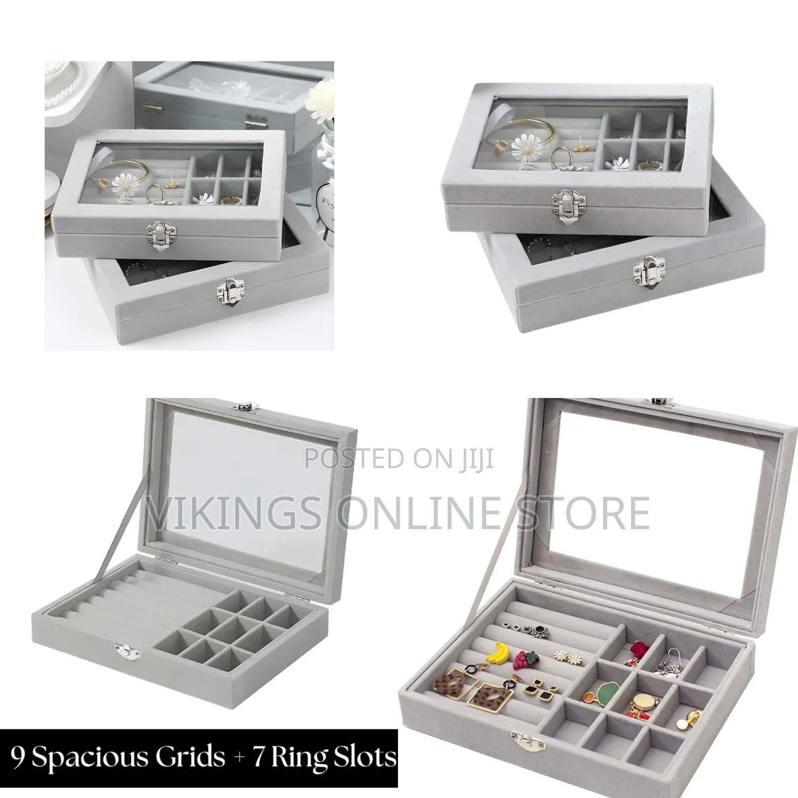 Jewelry Organizer With Glass Lid