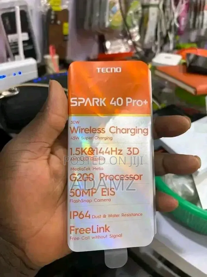 New Tecno Spark 40 Pro+ 256 GB Black