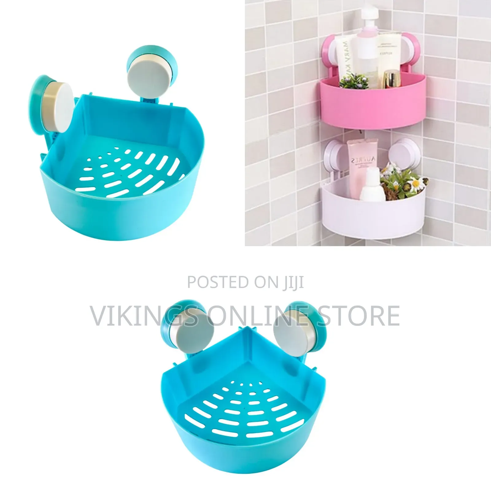 7 X 8 X 3 Inches Triangle Shelves Corner Shower Basket