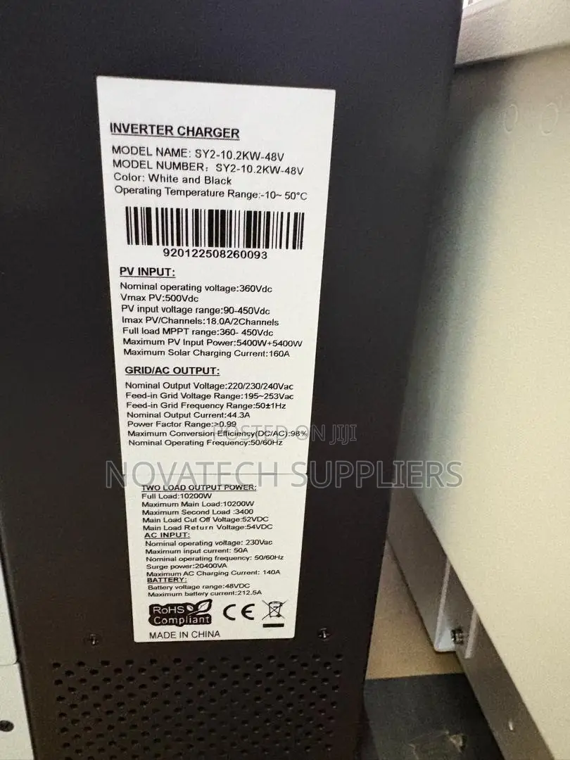 Gotosolar 10.2kw 48v Hybrid Solar Inverter 10.8kw Pv