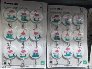 9-Piece Pack of Zhongqiu Adhesive Wall Hooks