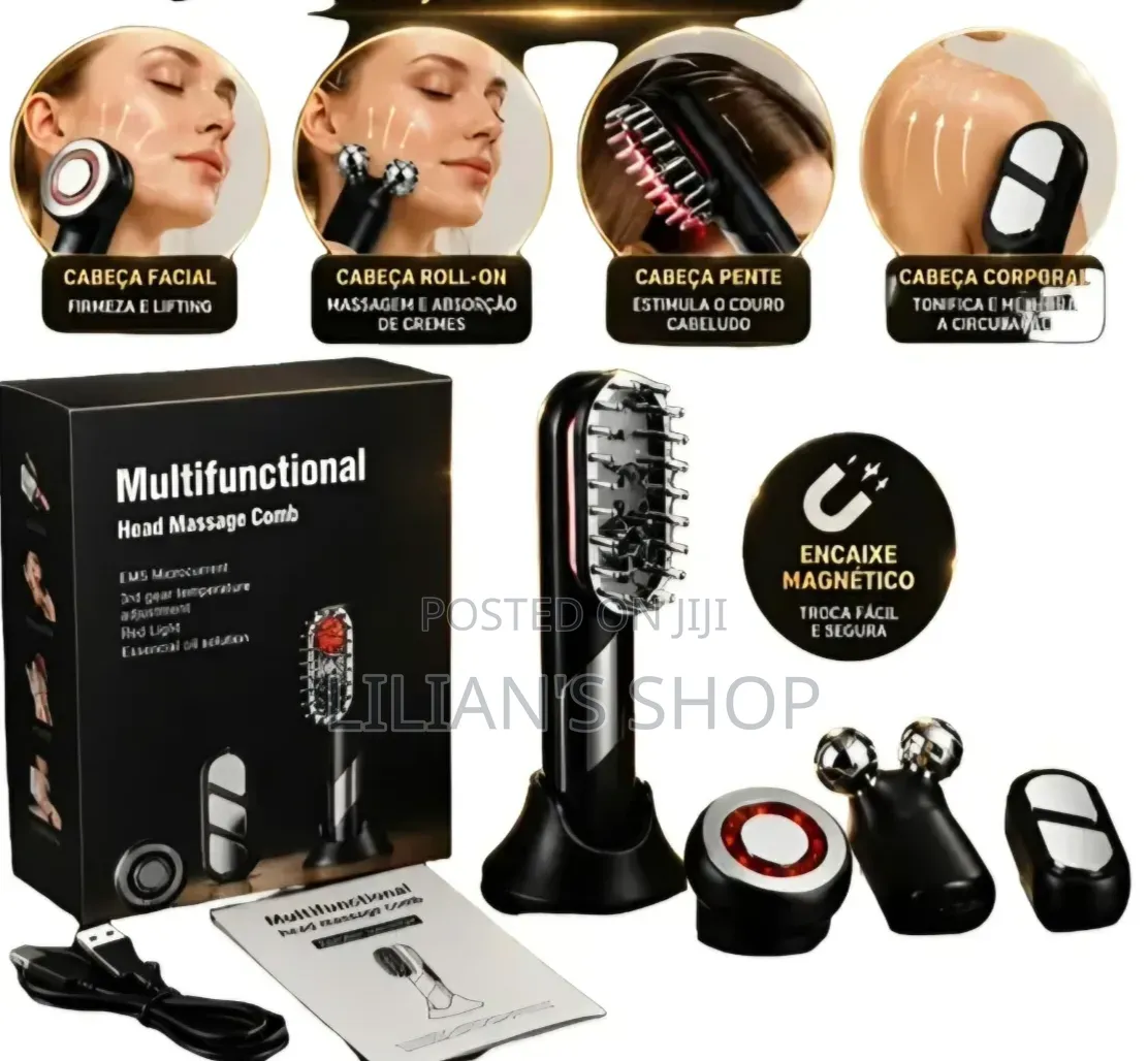 4-in-1 Multifunctional Head Massage Comb and Beauty Device