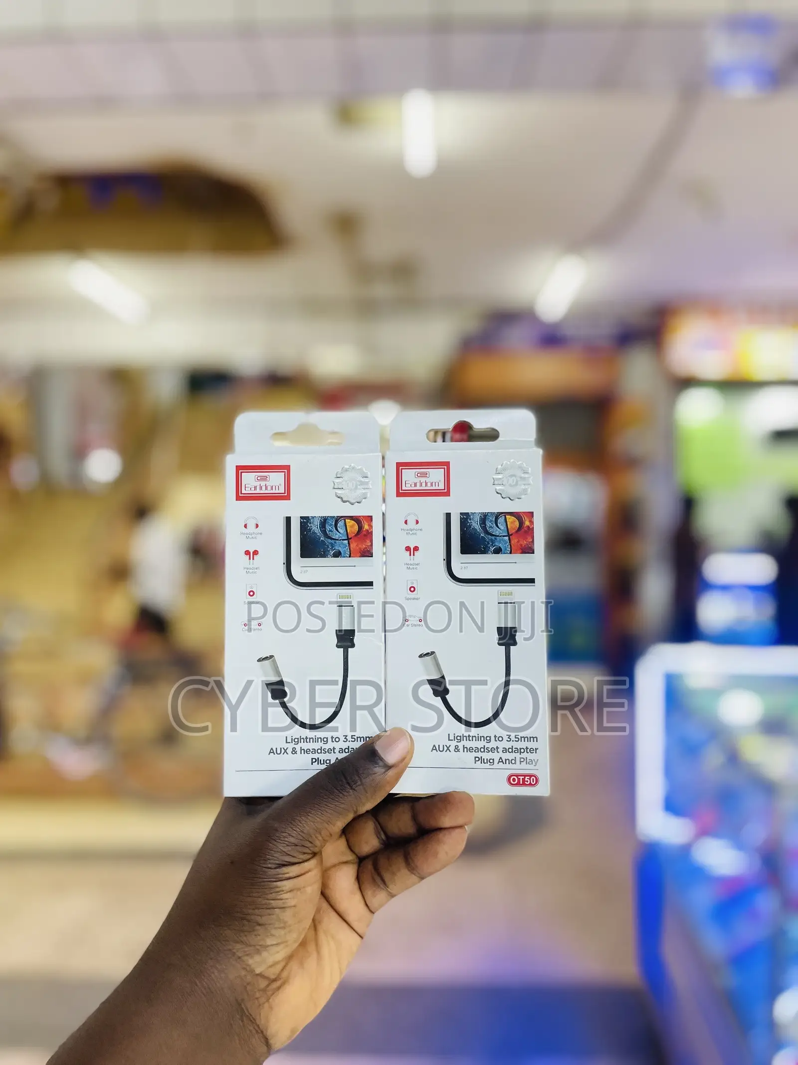 Earldom OT50 Lightning to 3.5mm AUX Headset Adapter