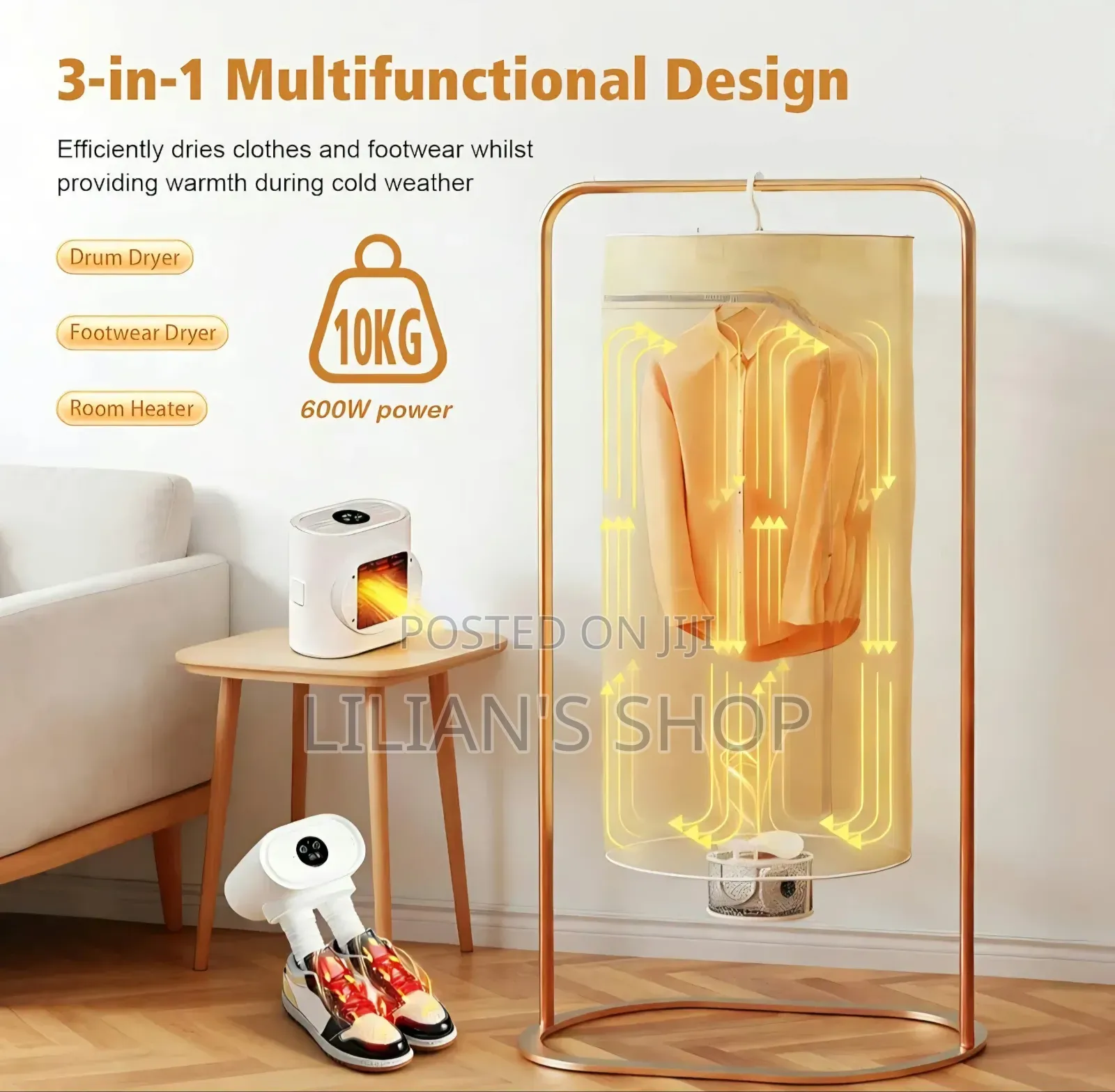 3-in-1 Portable Clothes Dryer