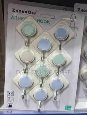 ZhongQiu Heavy Duty Self-Adhesive Wall Hooks.