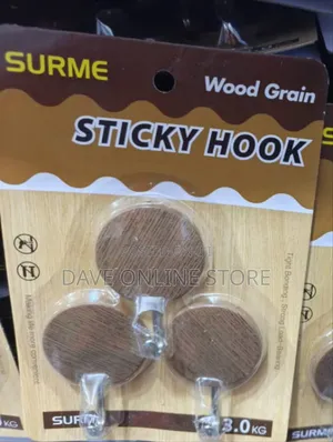 SURME Wood Grain Sticky Hooks.