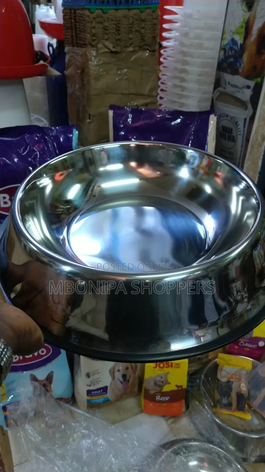 Pet Feeding, Dog Food Bowl Stainless Steel - Silver