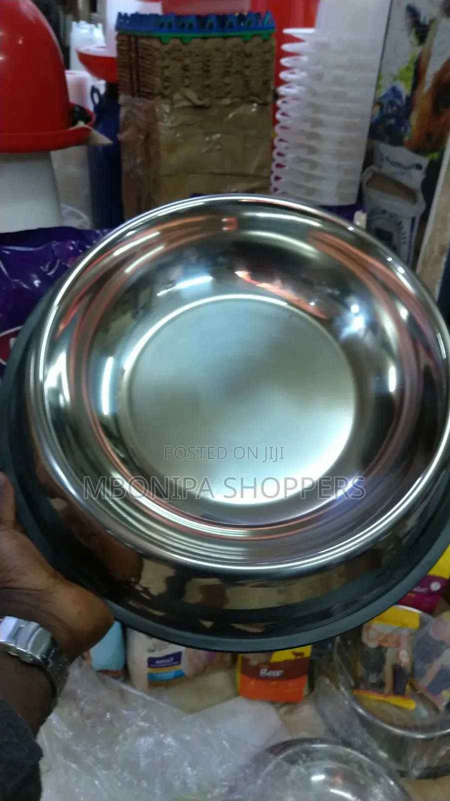 Pet Feeding, Dog Food Bowl Stainless Steel - Silver