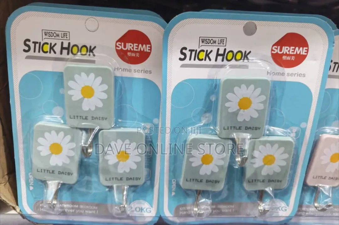 WISDOM LIFE "Stick Hook" Decorative Self-Adhesive Wall Hooks