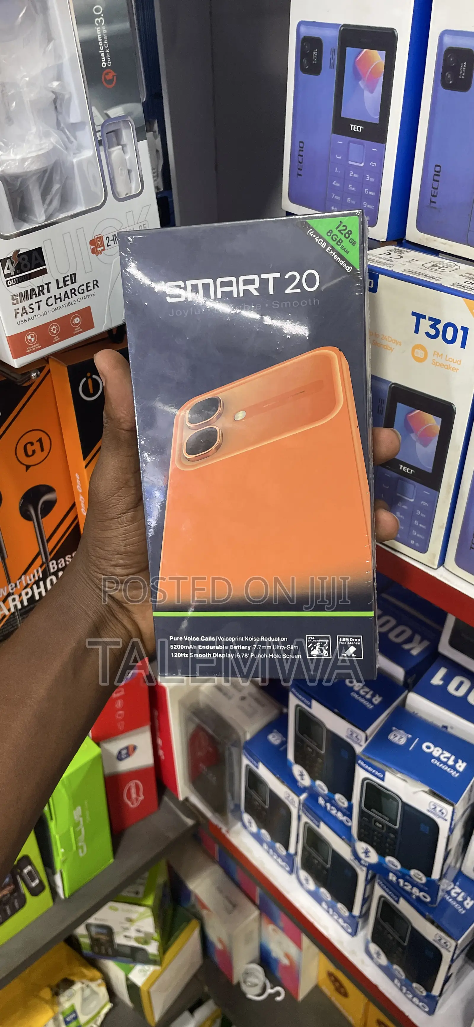 New Infinix Smart 20 128 GB Black