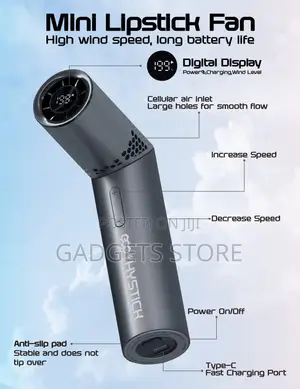 Porodo Lifestyle Chillo Pod Foldable Bladeless Handheld Fan
