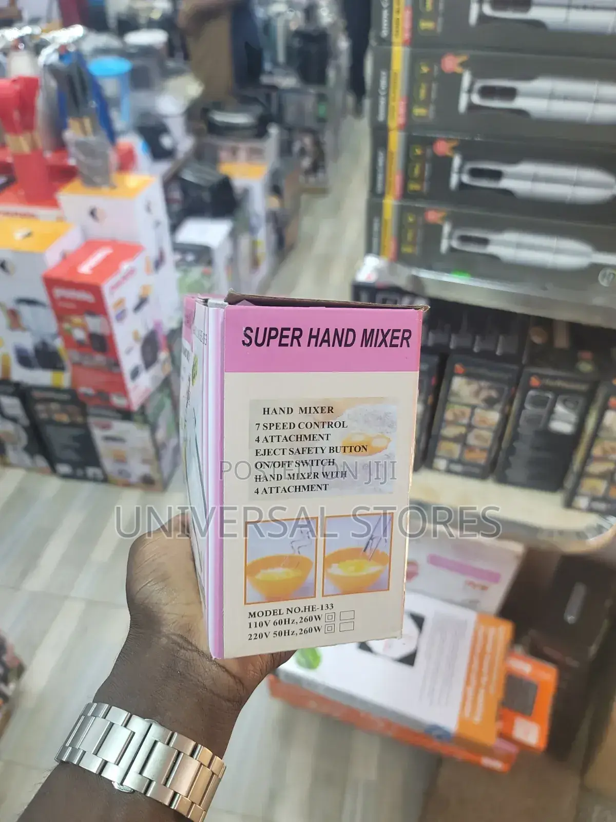 7 Speed Electric Hand Mixer Egg Beater