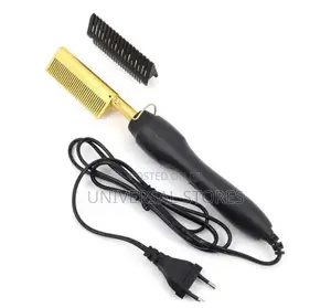 Electric Hot Comb Hair Straightener.