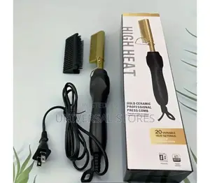Electric Hot Comb Hair Straightener.