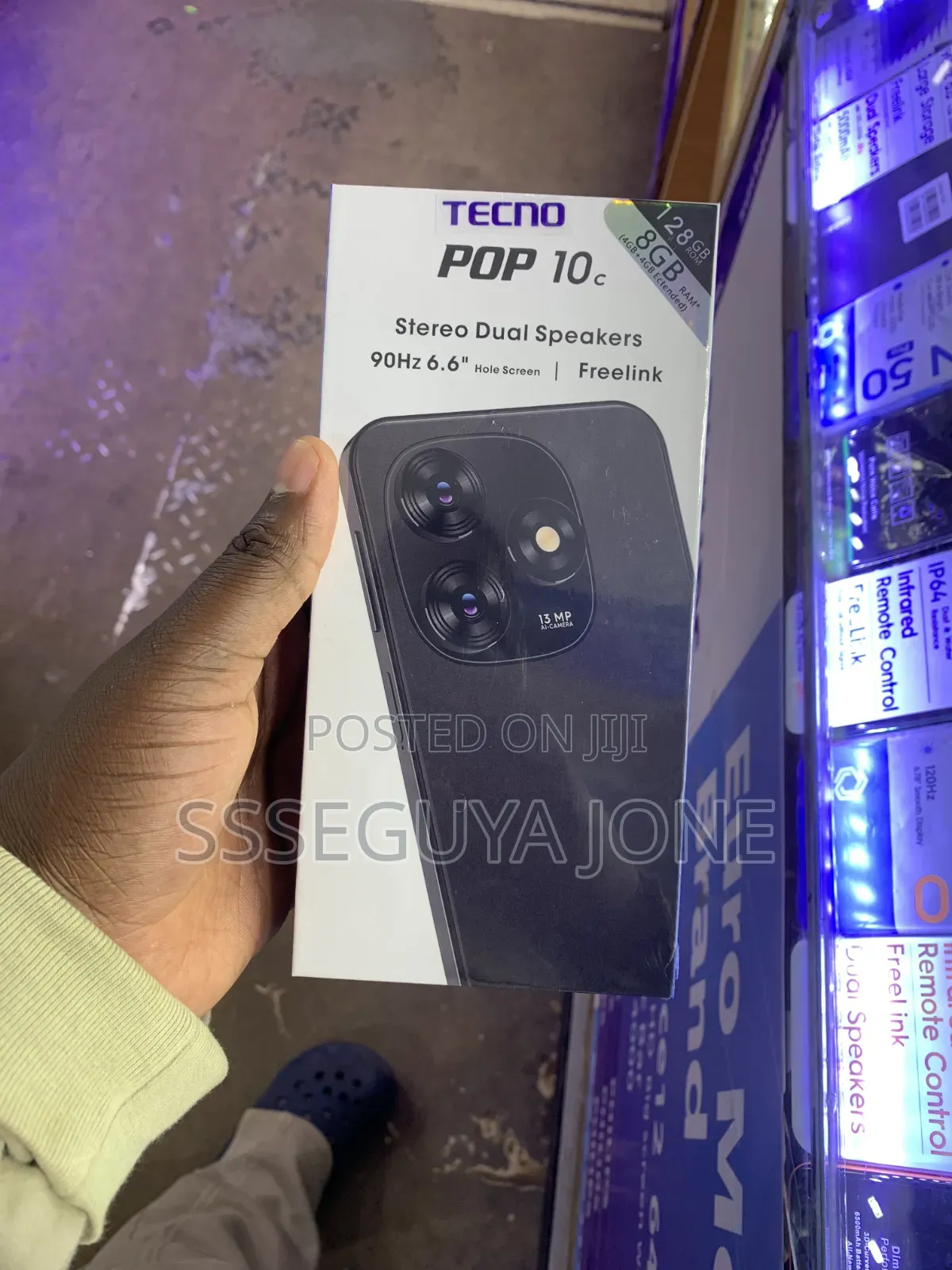 New Tecno Pop 10C 128 GB Black