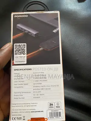 Porodo 5 in 1 Multi Port Hub
